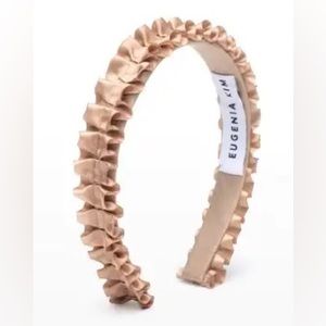Eugenia Kim Rafaela Ruffled Headband in Latte